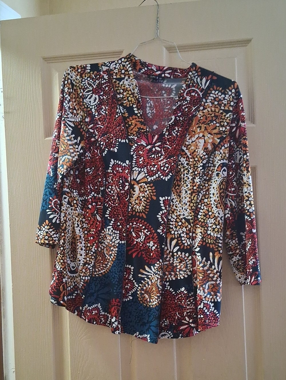 Sami & Jo Multicolor Paisley V-Neck Tunic